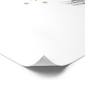 Botanischer Winter Wasserfarbe Poster (Ecke)