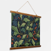 Botanischer Wintergarten Morris Wandteppich Mit Holzrahmen (Gewinkelt)