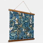 Botanischer Wintergarten Morris Wandteppich Mit Holzrahmen (Gewinkelt)