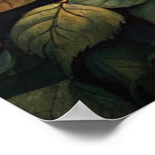 Botanischer Witzhut - Rustikale Kernmauer Kunst Poster (Ecke)