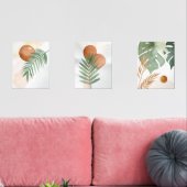 Botanisches Abstraktes Set - Minimal Wall Art (Wohnzimmer)
