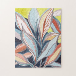 Botanisches Abstraktes Wasserbad Lido Locarno Puzzle