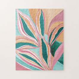 Botanisches Abstraktes Wasserbad Lido Locarno Puzzle