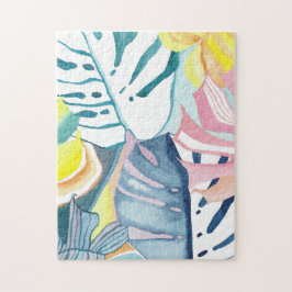Botanisches Abstraktes Wasserbad Lido Locarno Puzzle