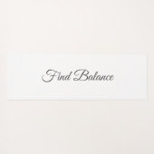 Botanisches Alphabet Yogamatte (Rückseite (Horizontal))