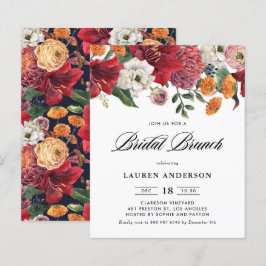 Botanisches Amaryllis Bridal Brunch Einladung