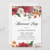 Botanisches Amaryllis-Party für die Mumorisierung Einladung (Vorderseite)