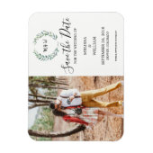 Botanisches Aquarell-Blätter Foto Save the Date Magnet (Vertikal)