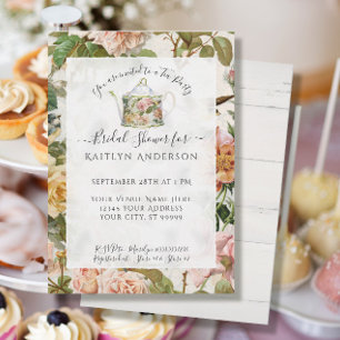 Botanisches Aquarell Rosa Blumenkohl Party Bridal