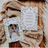 Botanisches Aquarell-Save the Date - Option Foto Save The Date