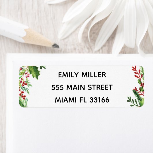 Botanisches Aquarelllabel (Insitu)