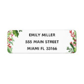 Botanisches Aquarelllabel (Vorne)