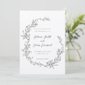 Botanisches Bad Malerei Save The Date (Stehend Vorderseite)