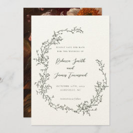 Botanisches Bad Malerei Save The Date