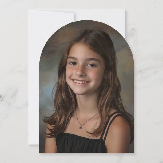 Botanisches Bar Bat Mitzvah Arch Foto Einladung (Rückseite)