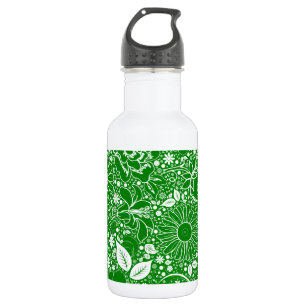 Botanisches Beauties Green Edelstahlflasche