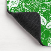 Botanisches Beauties Green Mousepad (Ecke)