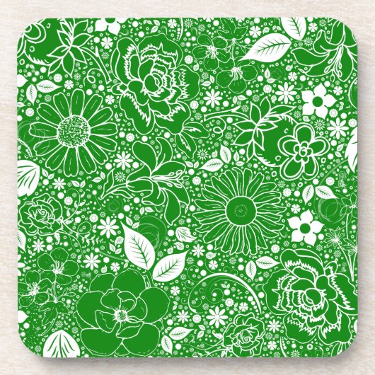 Botanisches Beauties Green Untersetzer (Vorderseite)