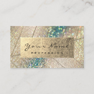 Botanisches Beauty-Studio Holograph, Aquamarin Visitenkarte