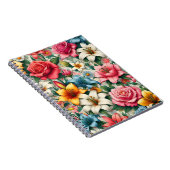 Botanisches Beauty-Tile-Notebook Notizblock (Rechte Seite)