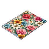 Botanisches Beauty-Tile-Notebook Notizblock (Linke Seite)