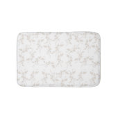 Botanisches Beige Dekorationsmuster Badematte (Vorderseite)