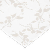 Botanisches Beige Dekorationsmuster Kurzer Tischläufer (Ecke)