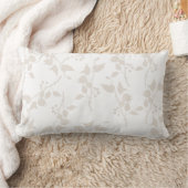 Botanisches Beige Dekorationsmuster Lendenkissen (Decke)