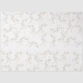 Botanisches Beige Dekorationsmuster Seidenpapier (Vorderseite)