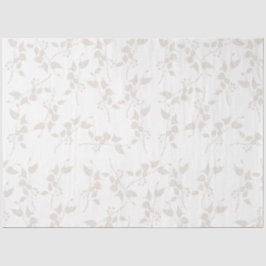 Botanisches Beige Dekorationsmuster Seidenpapier