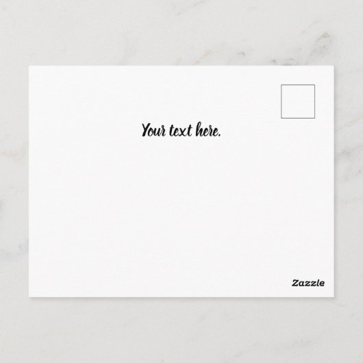 Botanisches Beige Erntedank Dinner Postkarte (Rückseite)