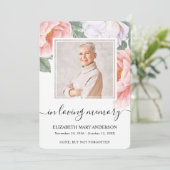 Botanisches Beileid Beerdigungskarte Dankeskarte (Stehend Vorderseite)