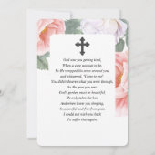 Botanisches Beileid Beerdigungskarte Dankeskarte (Rückseite)