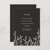 Botanisches Beileid Danke Karte (Vorne/Hinten)