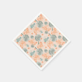 Botanisches Blasmuster Serviette (Ecke)