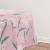 Botanisches, blassrosa, rosafarbenes Design Tischdecke (Beispiel)