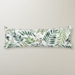 Botanisches Blätter-Muster für elegante Wasserfarb Seitenschläferkissen<br><div class="desc">Aquarellmalung botanische rustikale Blätter</div>