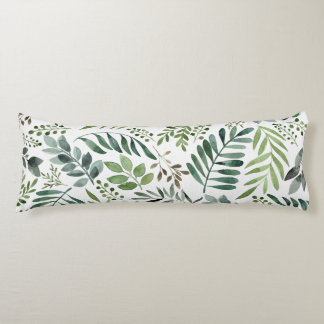 Botanisches Blätter-Muster für elegante Wasserfarb Seitenschläferkissen