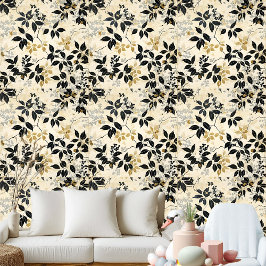 Botanisches Blätter Regenwald Natur Gründekor Tapete