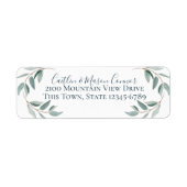 Botanisches Blätter Wasserfarbe (Vorne)