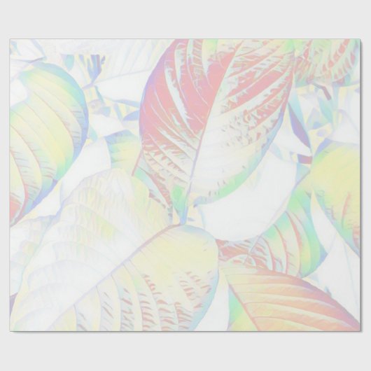 Botanisches Blätter-Wrapping Paper von Shiny Paste Geschenkpapier (Flach)