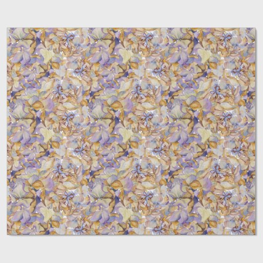 Botanisches Blätterblatt Boho Geschenkpapier (Flach)