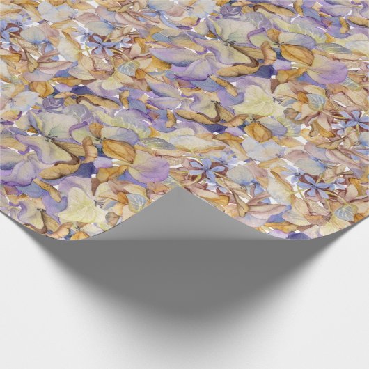 Botanisches Blätterblatt Boho Geschenkpapier (Ecke)