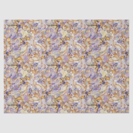 Botanisches Blätterblatt Boho Seidenpapier (Vorderseite)