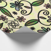 Botanisches Blätterpapier Geschenkpapier (Ecke)