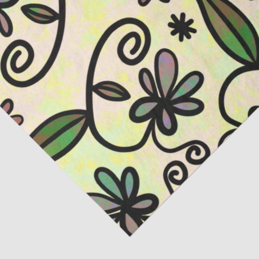 botanisches Blätterpapier Seidenpapier (Ausschnitt)