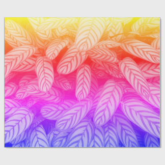 Botanisches Blattmuster-Wrap-Papier Geschenkpapier