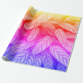 Botanisches Blattmuster-Wrap-Papier Geschenkpapier (Ungerollt)
