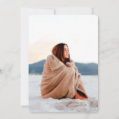 Botanisches Blattwerk 21. Geburtstag Foto Einladung (Rückseite)