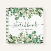 Botanisches Blattwerk Notizblock (Vorderseite)